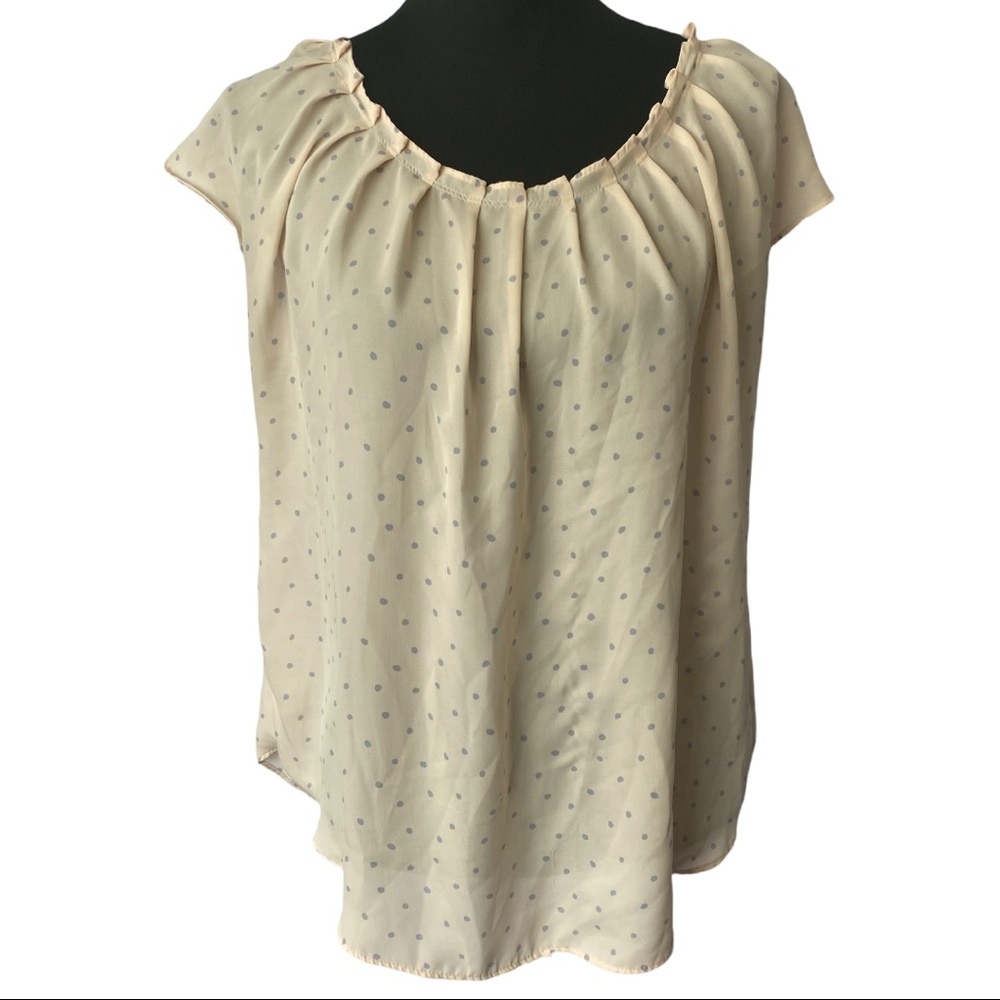 Light Pink Polka Dot Blouse by Lauren Conrad